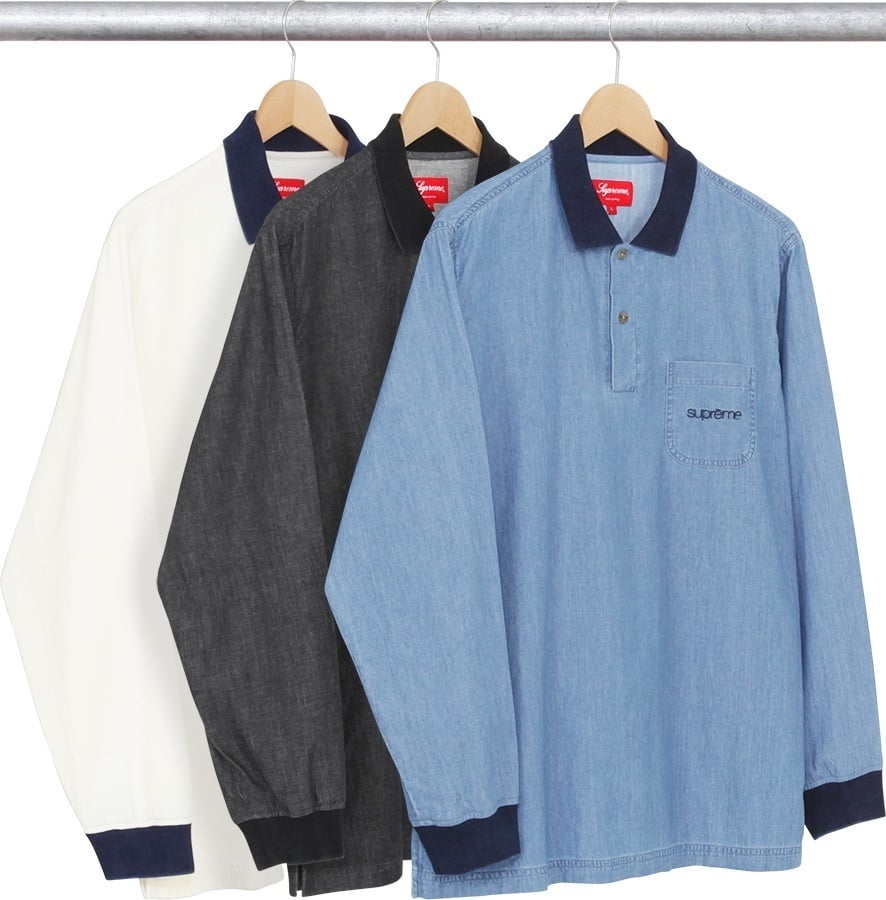 Denim L/S Polo